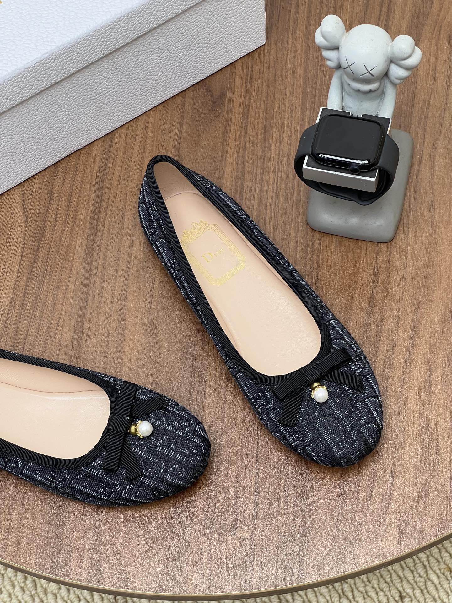 Dior 2026 Oblique Ballet Flat Fabric Cowhide 846595