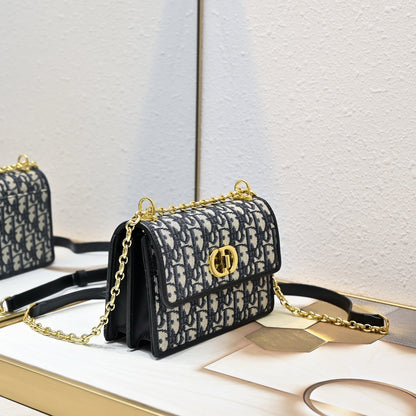 Dior 2026 Miss Caro Mini Bag 18cm Fabric Leather