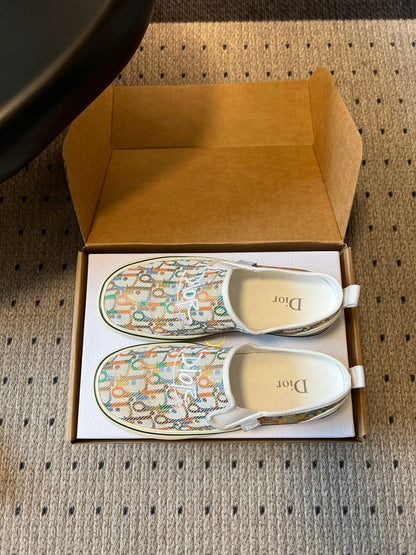 CD 26s Slip-on Shoes Cream Multicolor Canvas 903390