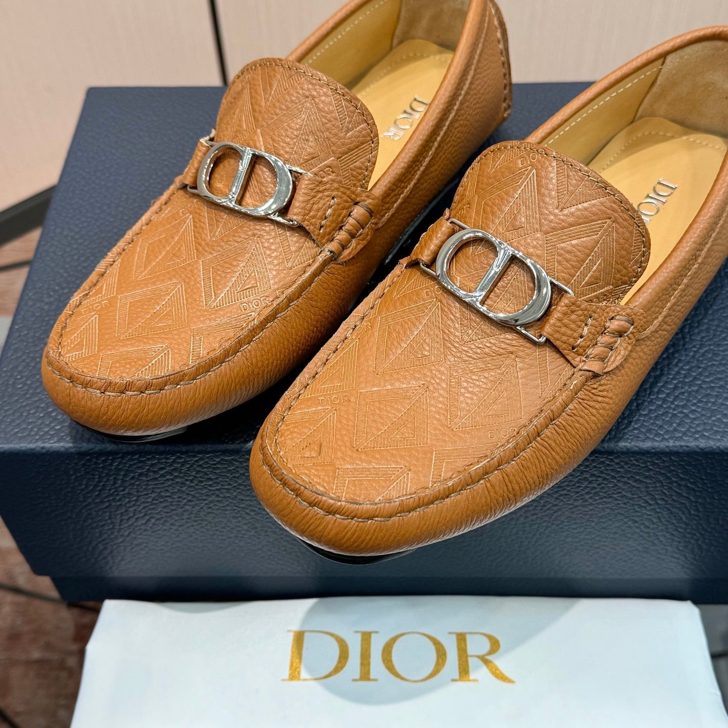 CD Odéon Men’s Loafer Tan Brown Grain Cowhide 664118