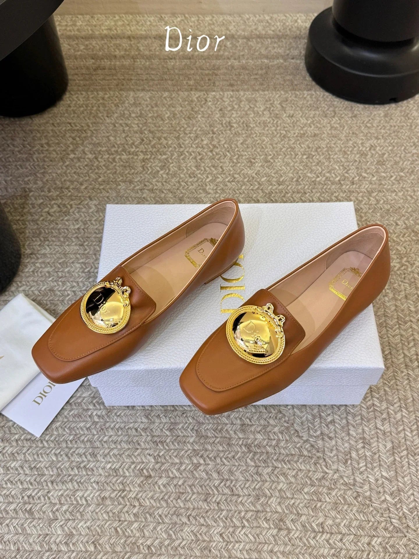 Dior 2026 Medaillon Logo Loafer Cowhide 884816