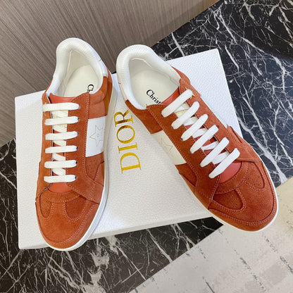 CD 26s Star Sneaker White Brown Suede Calfskin 920120