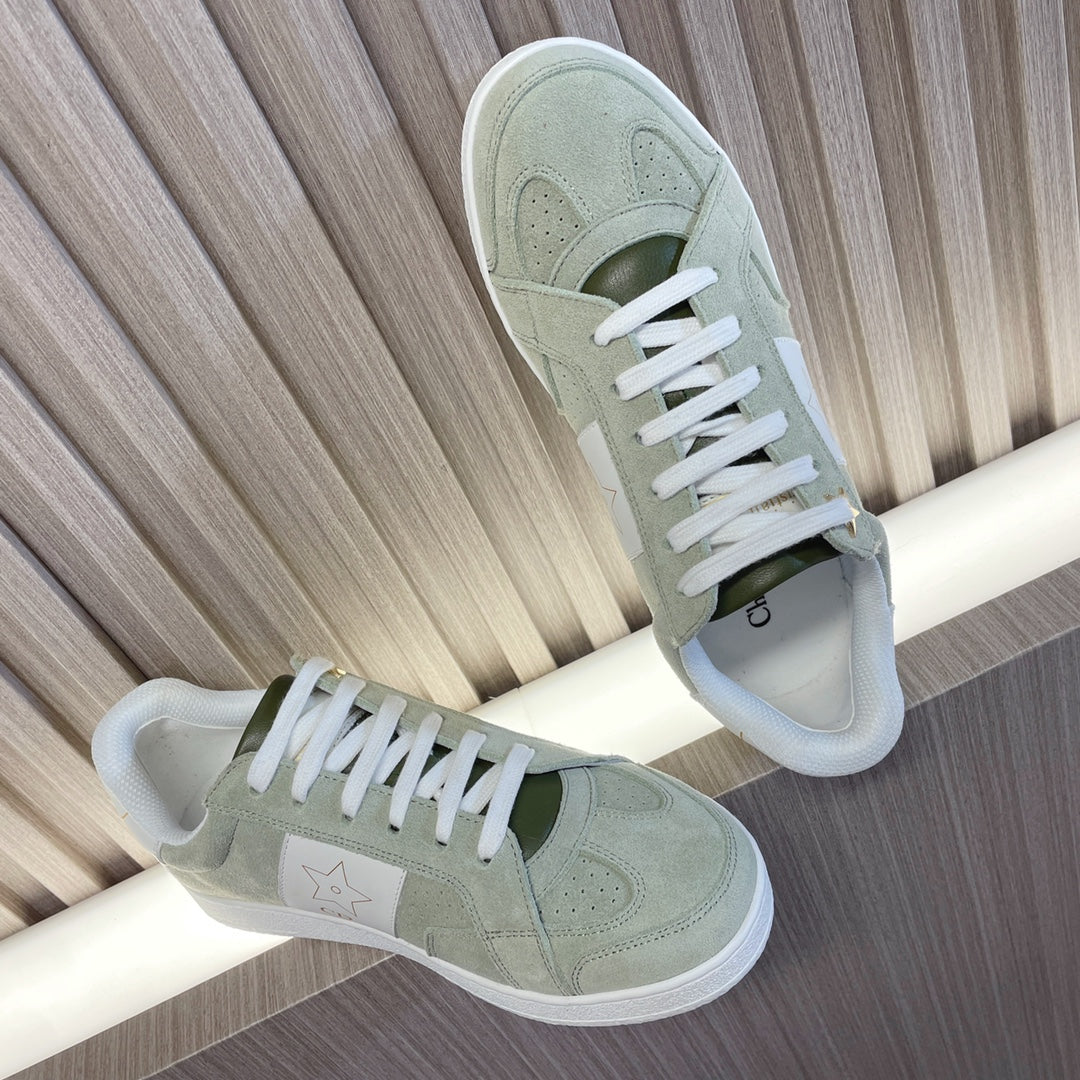 CD 26s Star Sneaker White Green Suede Calfskin 920121