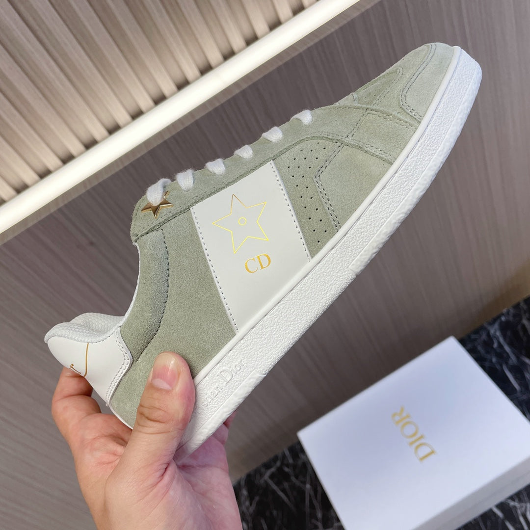 CD 26s Star Sneaker White Green Suede Calfskin 920121