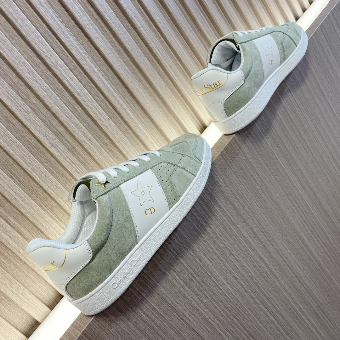 CD 26s Star Sneaker White Green Suede Calfskin 920121