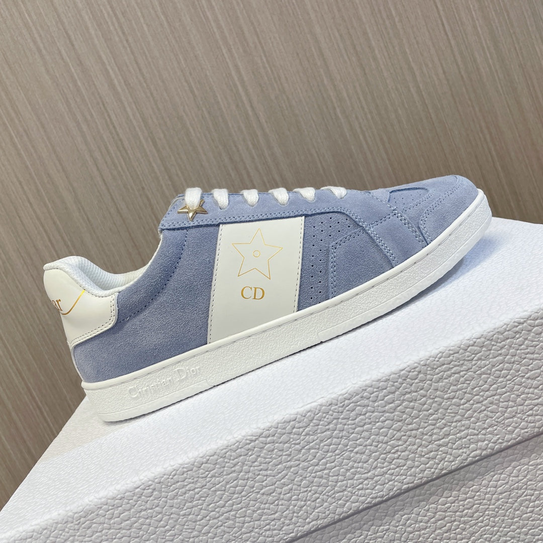 CD 26s Star Sneaker White Blue Suede Calfskin 920122
