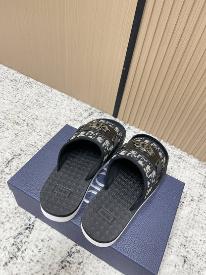 CD Men's Alpha Sandals Black Rubber Cotton 752386