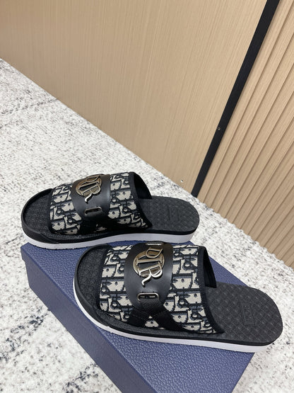 CD Men's Alpha Sandals Black Rubber Cotton 752386