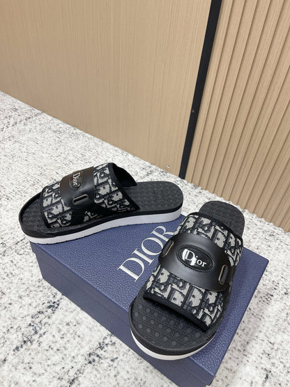 CD Men's Alpha Sandals Black Rubber Cotton 752388