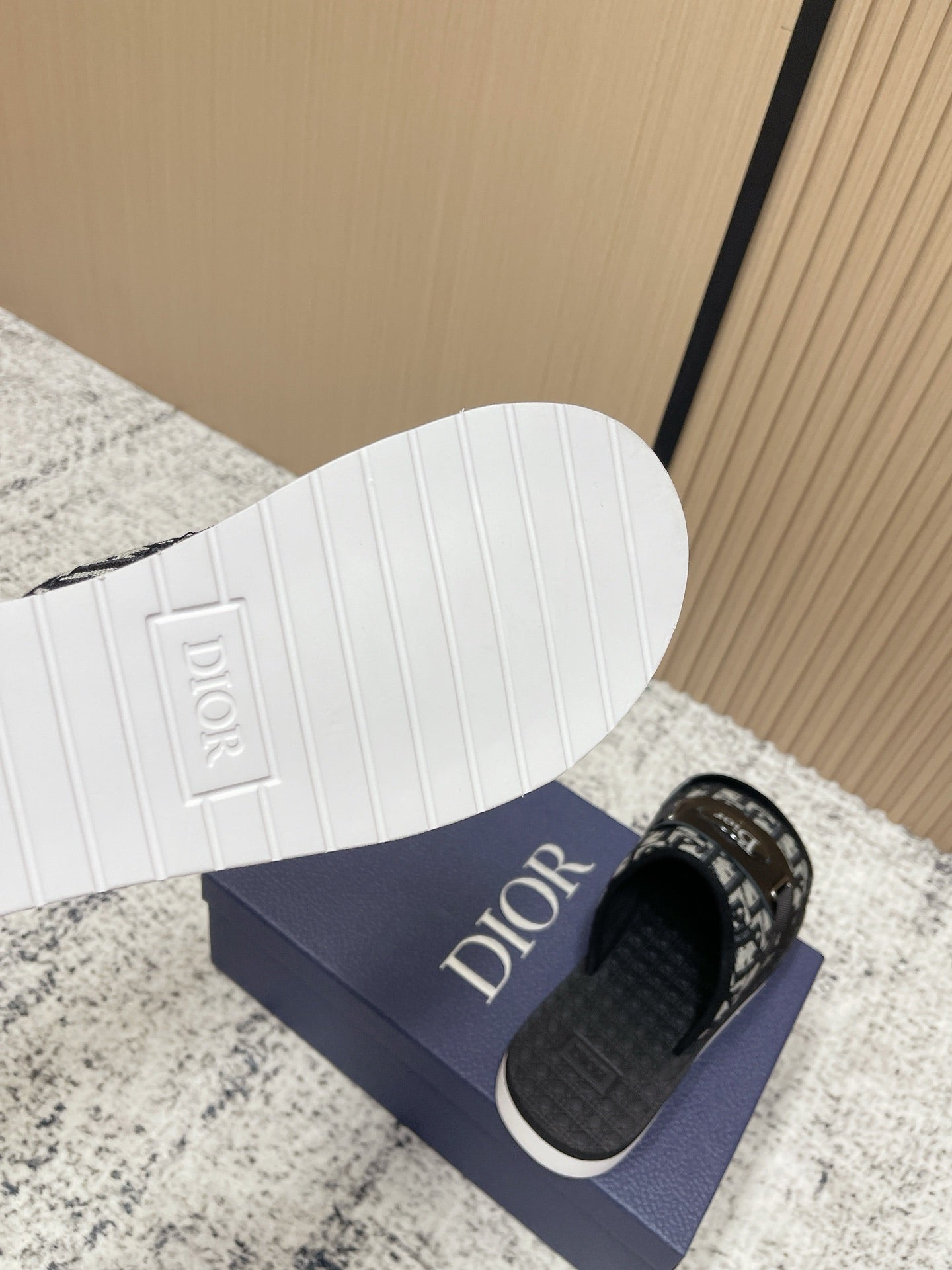 CD Men's Alpha Sandals Black Rubber Cotton 752388