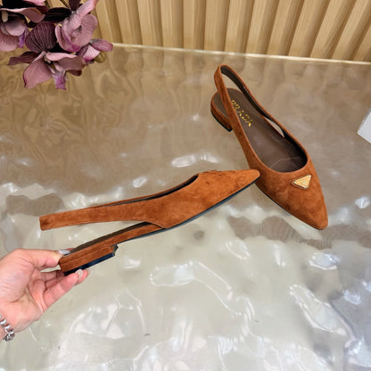 Prada 2026 Slingback Suede Leather 854172