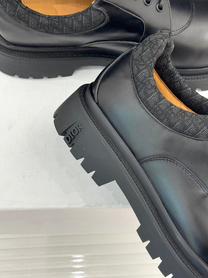Dior Explorer III Derby Shoe Black Calfskin Cotton & Technical Fabric