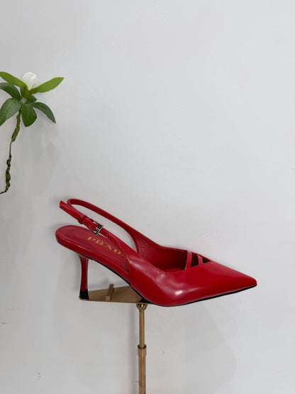 PRA 26SS Slingback 75 Red Patent Leather 592341