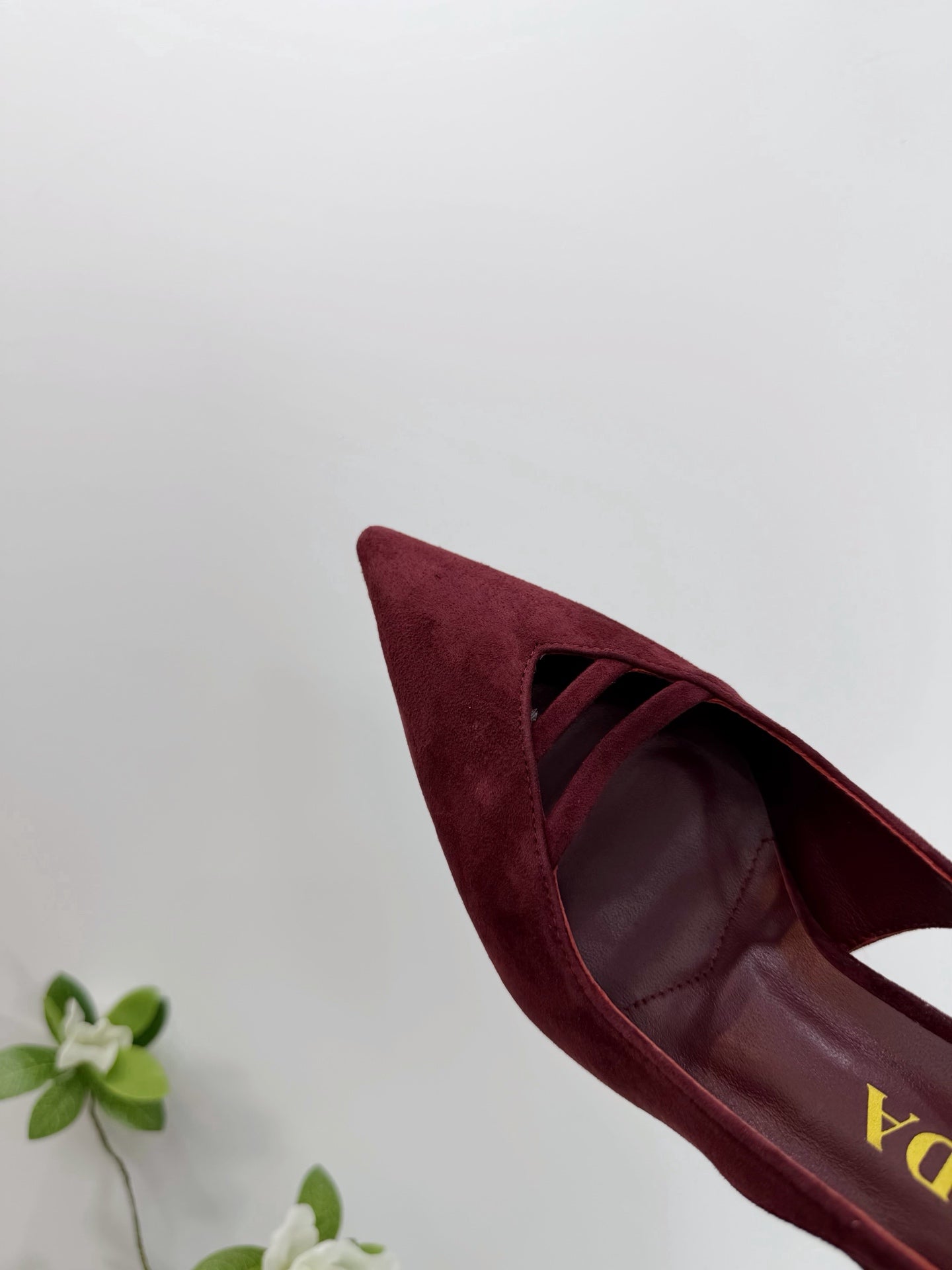 PRA 26SS Slingback 75 Burgundy Suede 592344