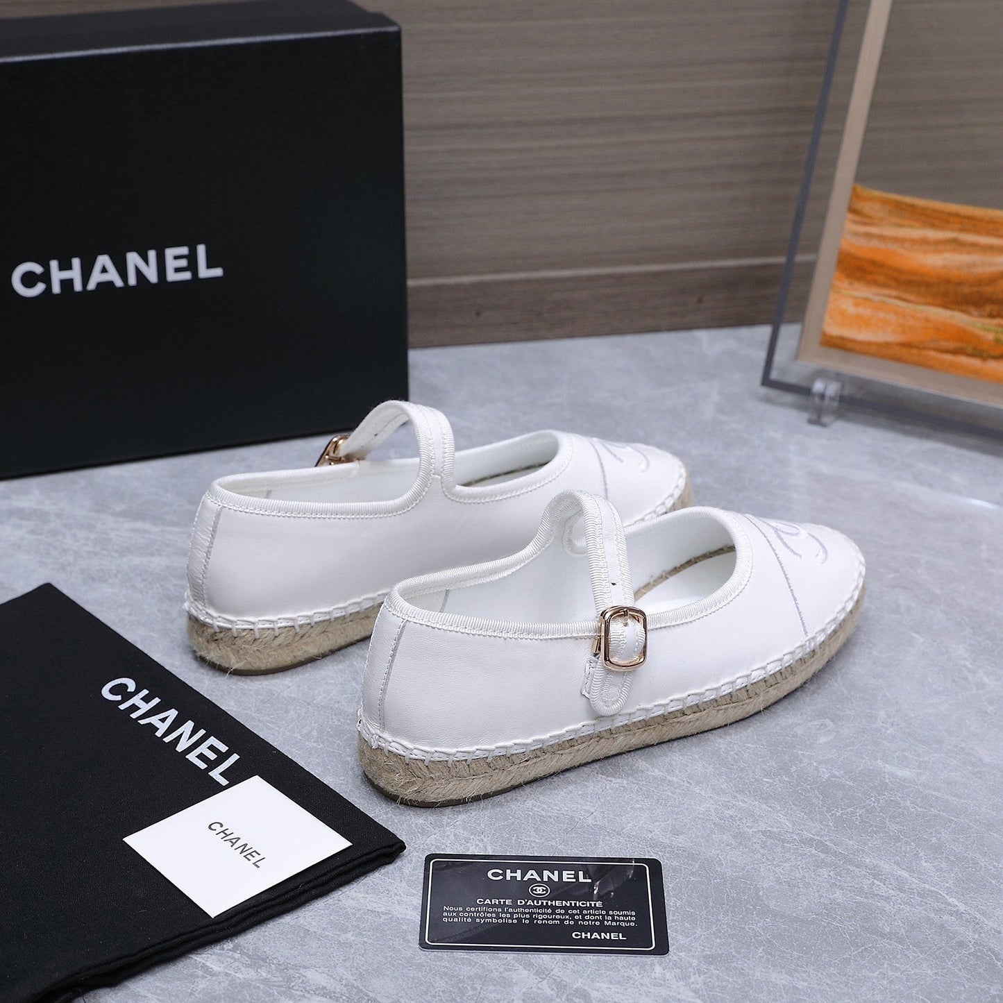 Chanel 2026 Mary Jane Shoes White Sheepskin 758383