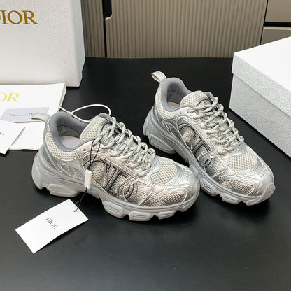 CD Chrono Sneaker Sliver Mesh Calfskin 905018