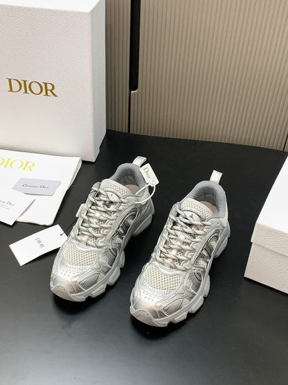 CD Chrono Sneaker Sliver Mesh Calfskin 905018