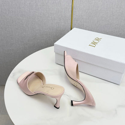 CD 26 High Heel Mule 75 Light Pink Suede 620361