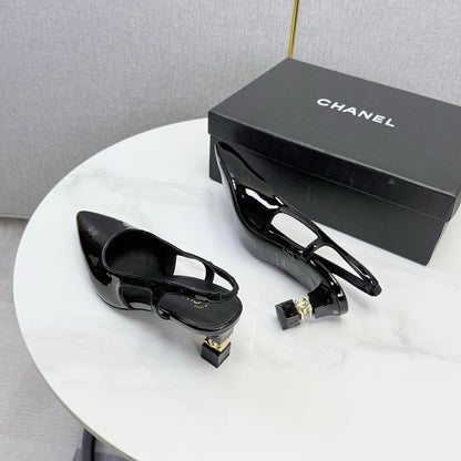 Chanel 2026 Slingback 50mm Patent Leather 904478