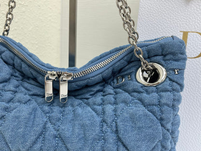 Dior 2026 Milly-La-Foret Bag 33cm Denim and Lambskin 158107