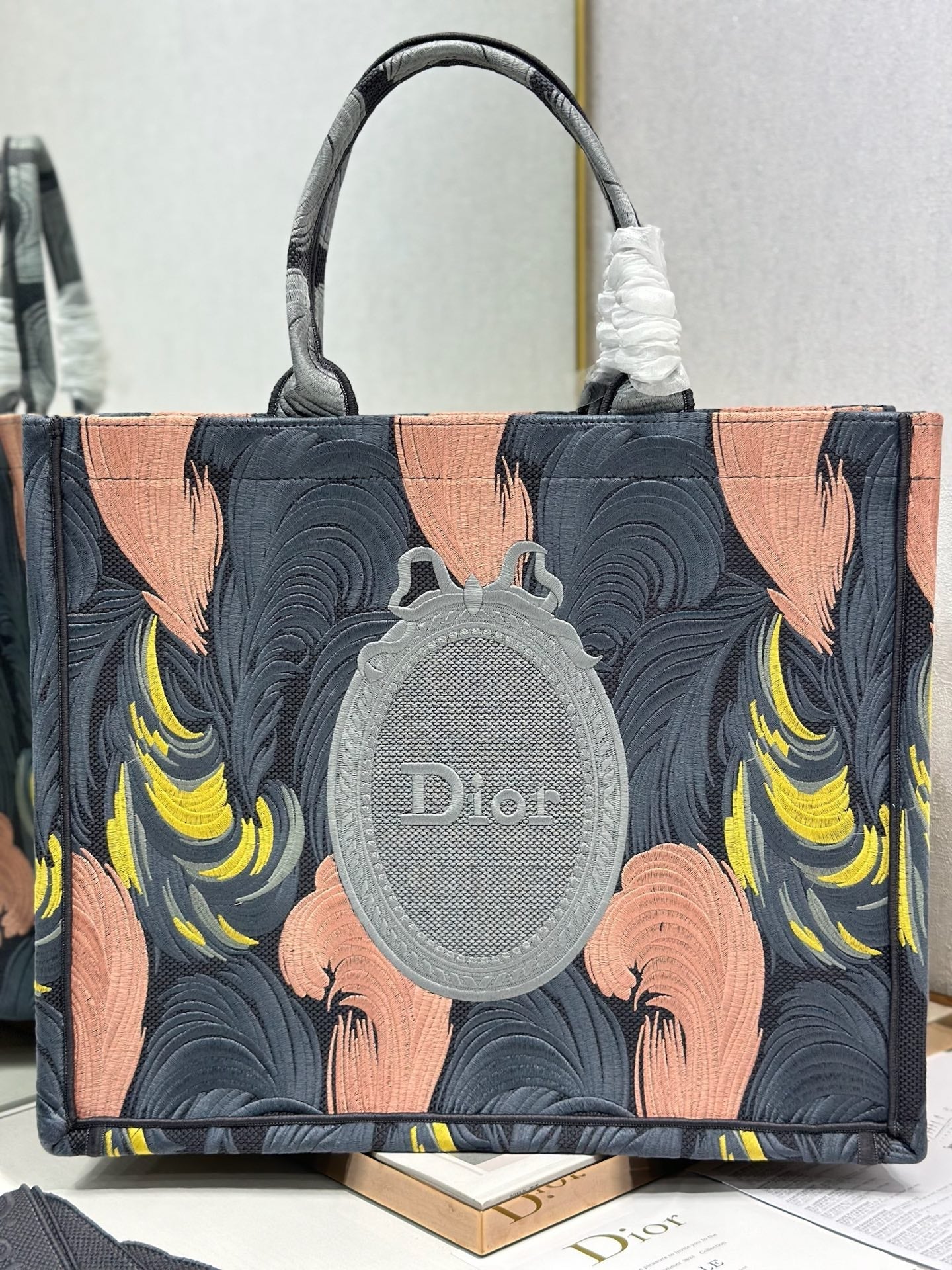 Dior 2026 Book Tote Bag Multicolor Canvas 290879