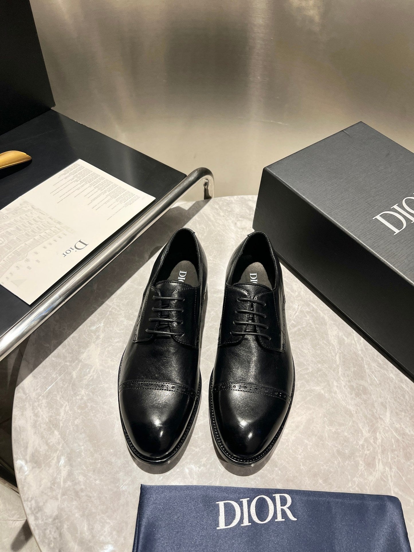 CD Derby Men’s Loafer Black Glossy Cowhide 112674
