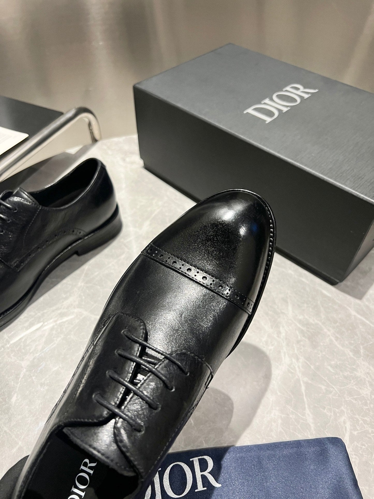 CD Derby Men’s Loafer Black Glossy Cowhide 112674