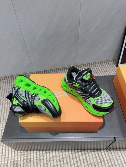 CD B35 NXXT Sneaker Black Green Rubber Mesh 614262