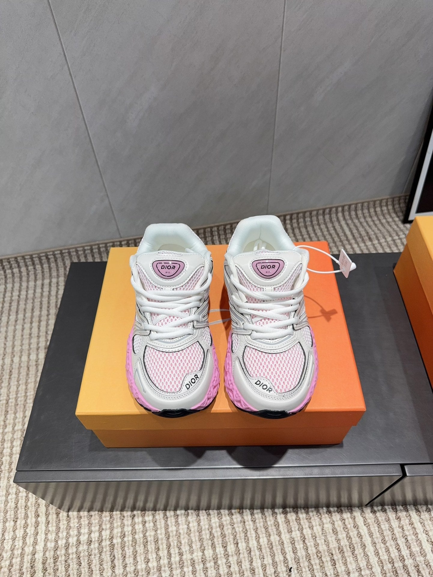CD B35 NXXT Sneaker Pink White Rubber Mesh 614264