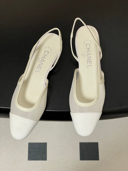 CC 26s Slingback 20mm Mesh Fabric Sheepskin