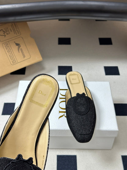 CD Médaillon Mule Black Denim 834921