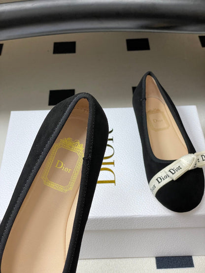 CD J'Adior Ballet Flat Black Suede 834927