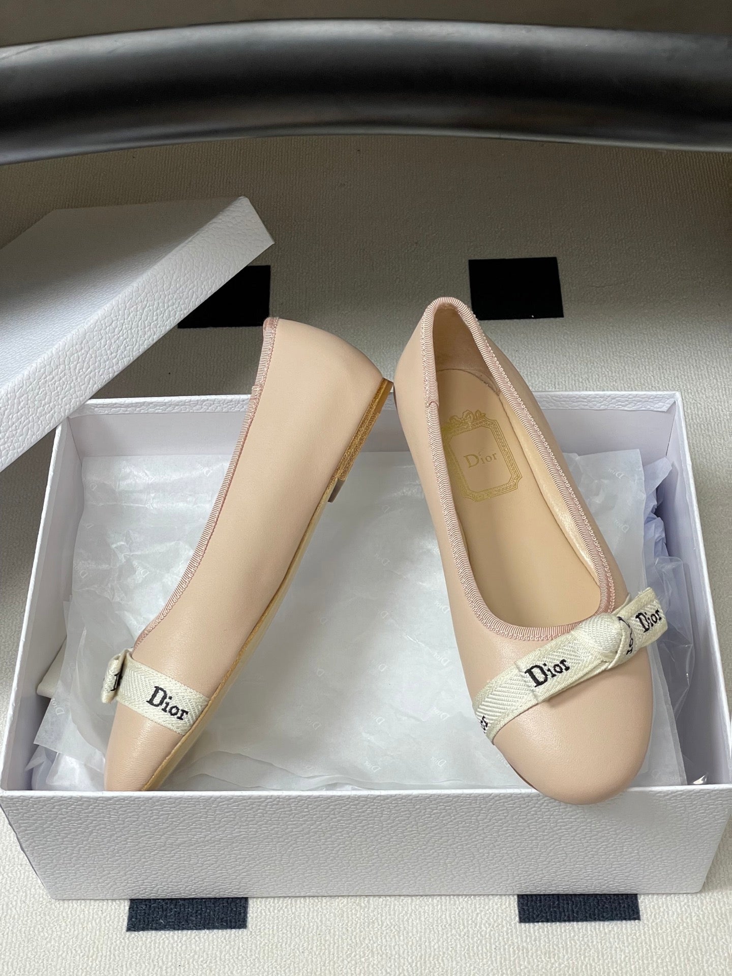 CD J'Adior Ballet Flat Pink Lambskin 834928