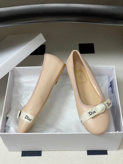 CD J'Adior Ballet Flat Pink Lambskin 834928