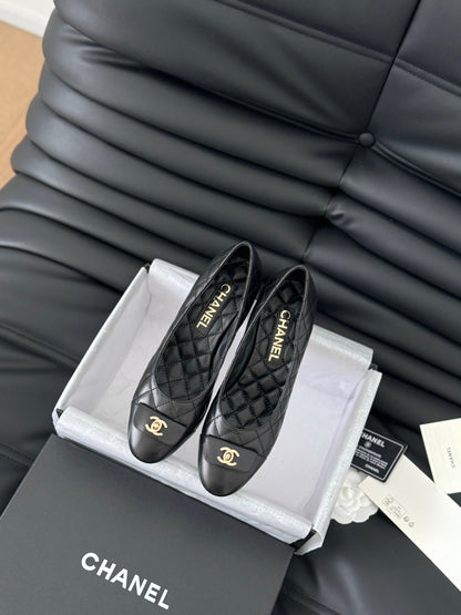 Chanel High Heel Pump 70mm Black Quilted Leather 825283