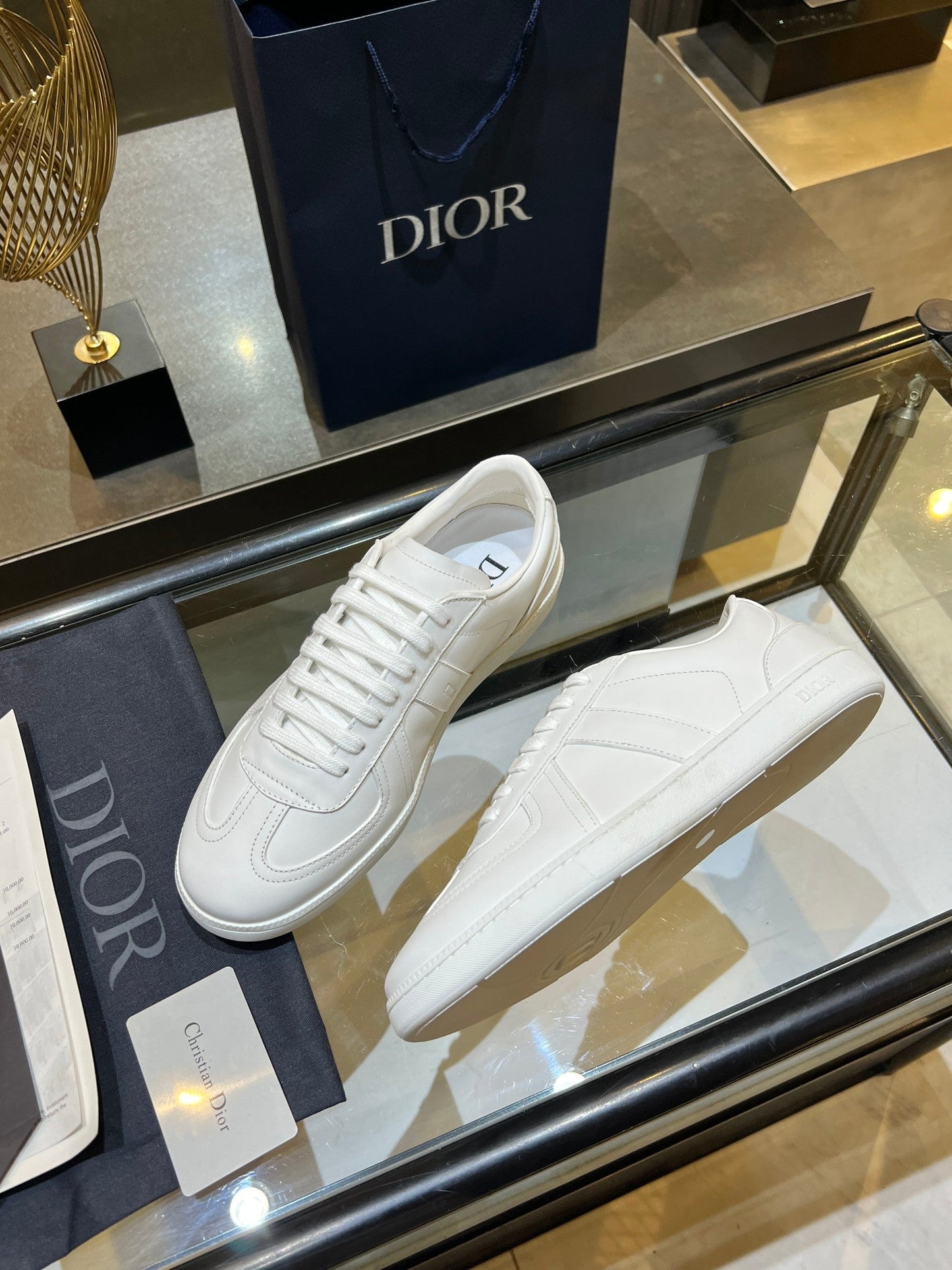 CD 26s B01 Matchpoint Sneaker White Calfskin 924613