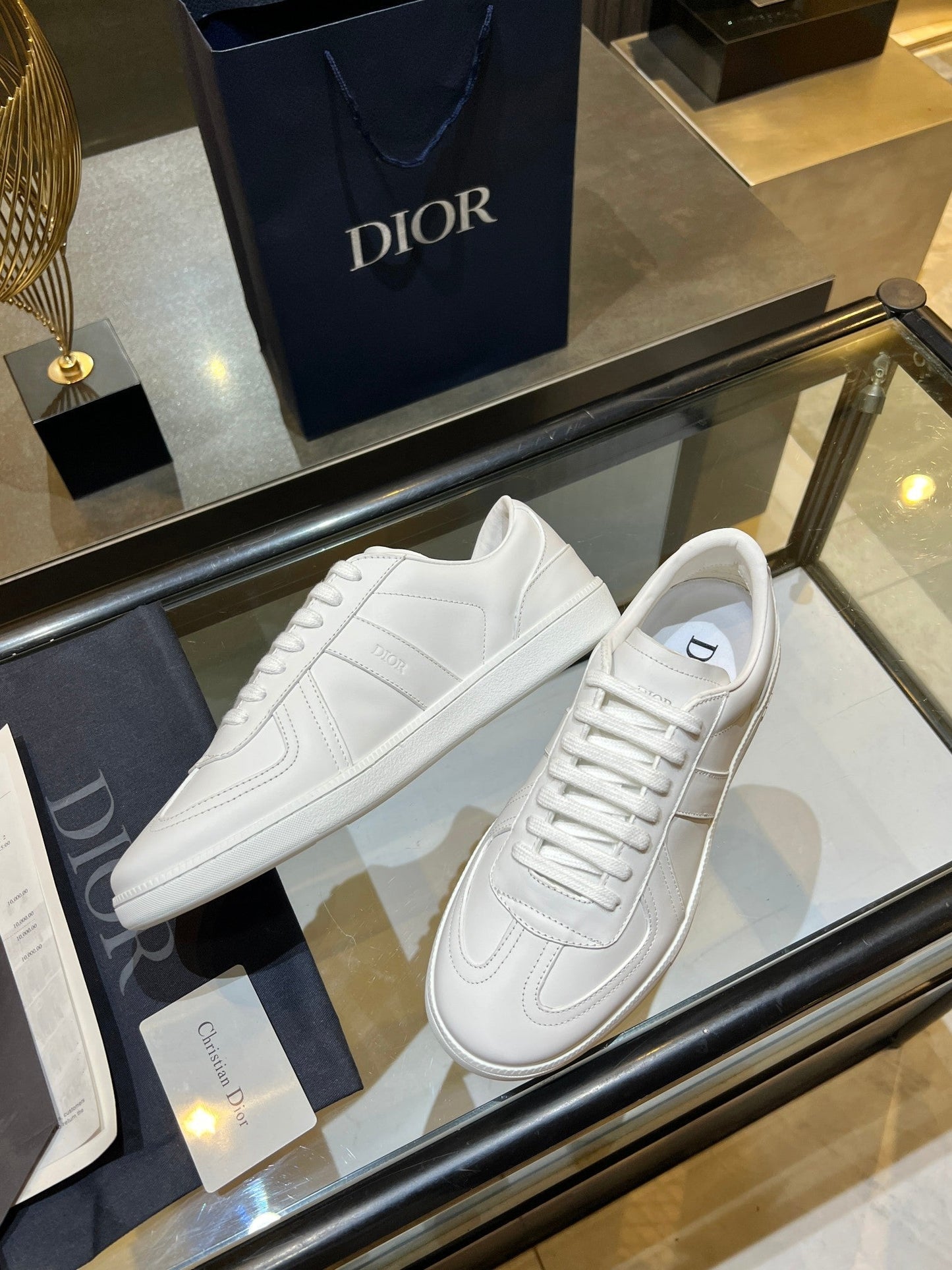 CD 26s B01 Matchpoint Sneaker White Calfskin 924613
