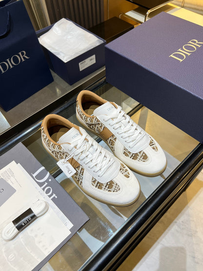 CD 26s B01 Matchpoint Sneaker Beige White Fabric Calfskin 924610