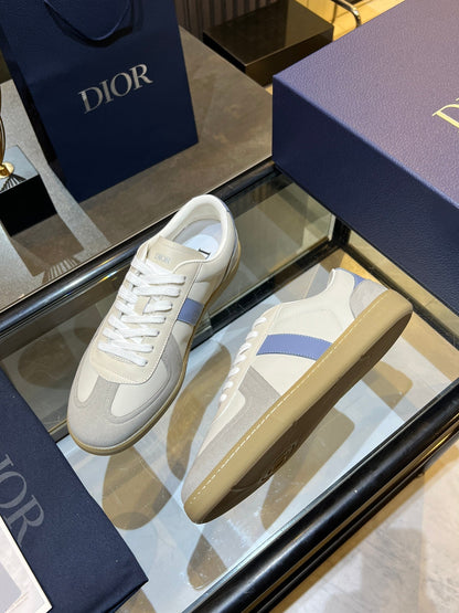 CD 26s B01 Matchpoint Sneaker White Grey Blue Calfskin Suede 924616