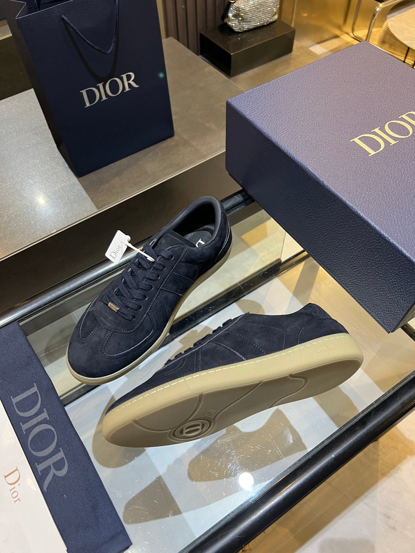 CD 26s B01 Matchpoint Sneaker Dark Blue Suede 924618