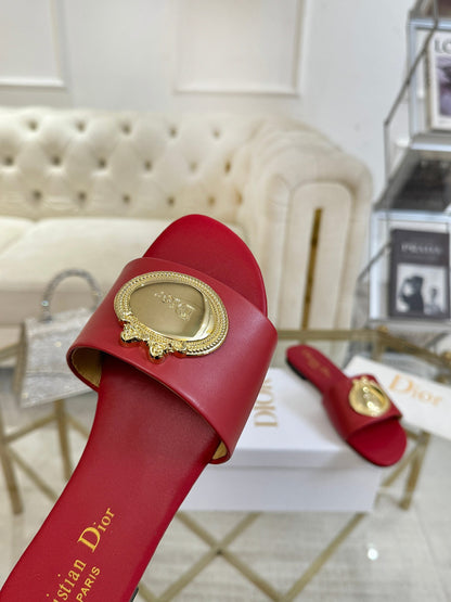 CD 26s Sandals Red Leather 667120