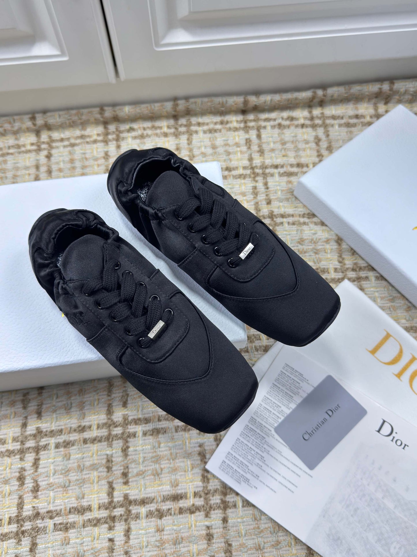 CD 26s Cœur Sneaker Black Satin 695457