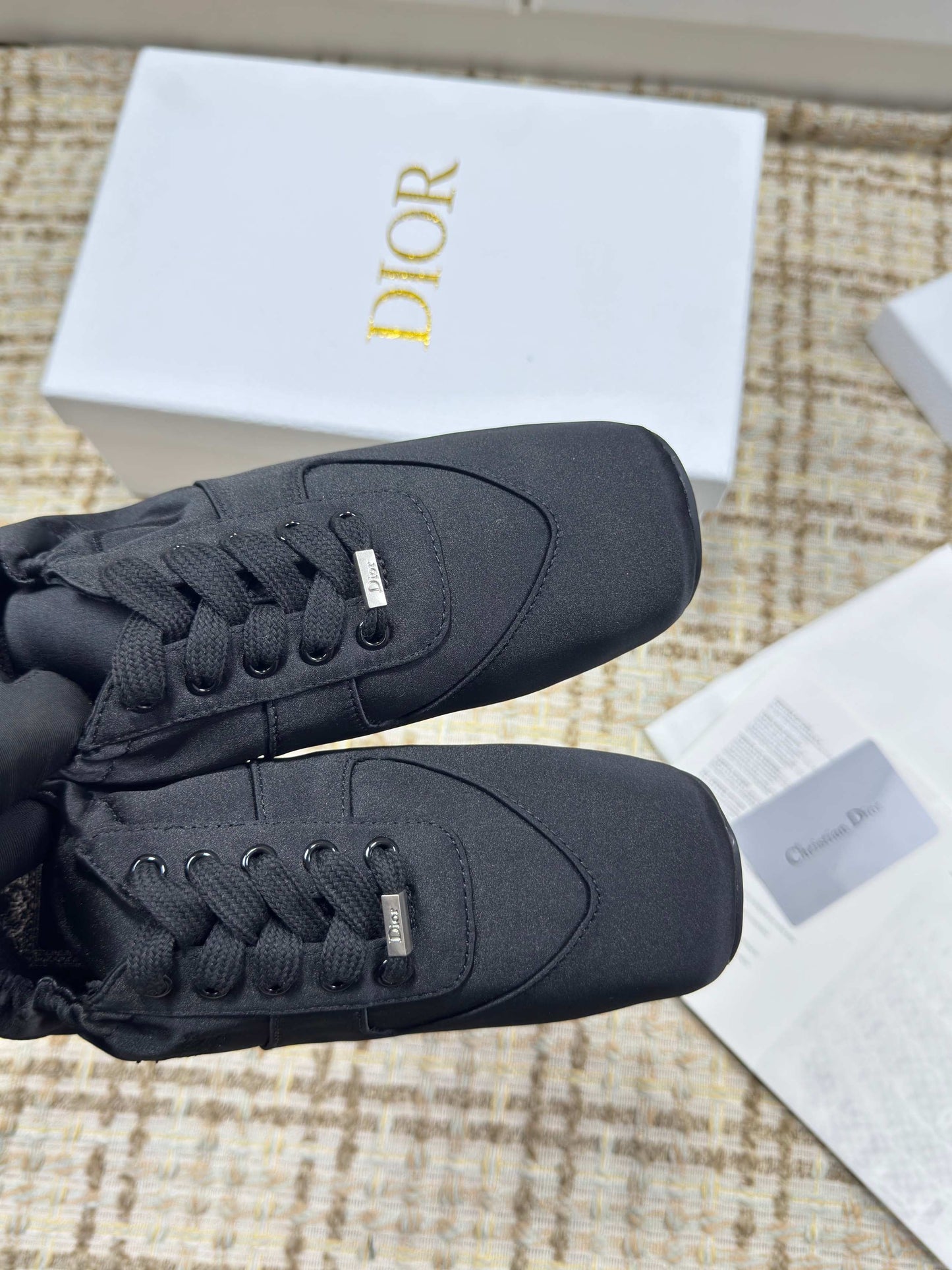 CD 26s Cœur Sneaker Black Satin 695457