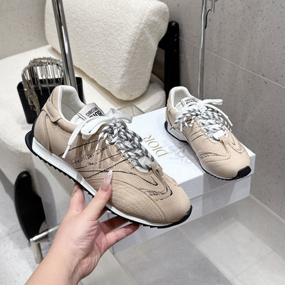 CD D-Sketch Sneaker Pale Taupe Nubuck Leather 554391
