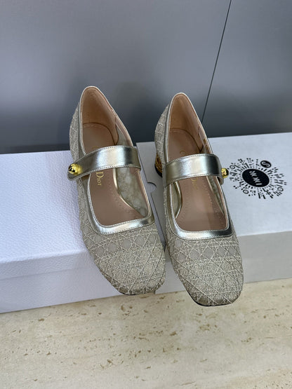 CD 26 Lolita High Heels 40 Sliver Mesh Gold 633051