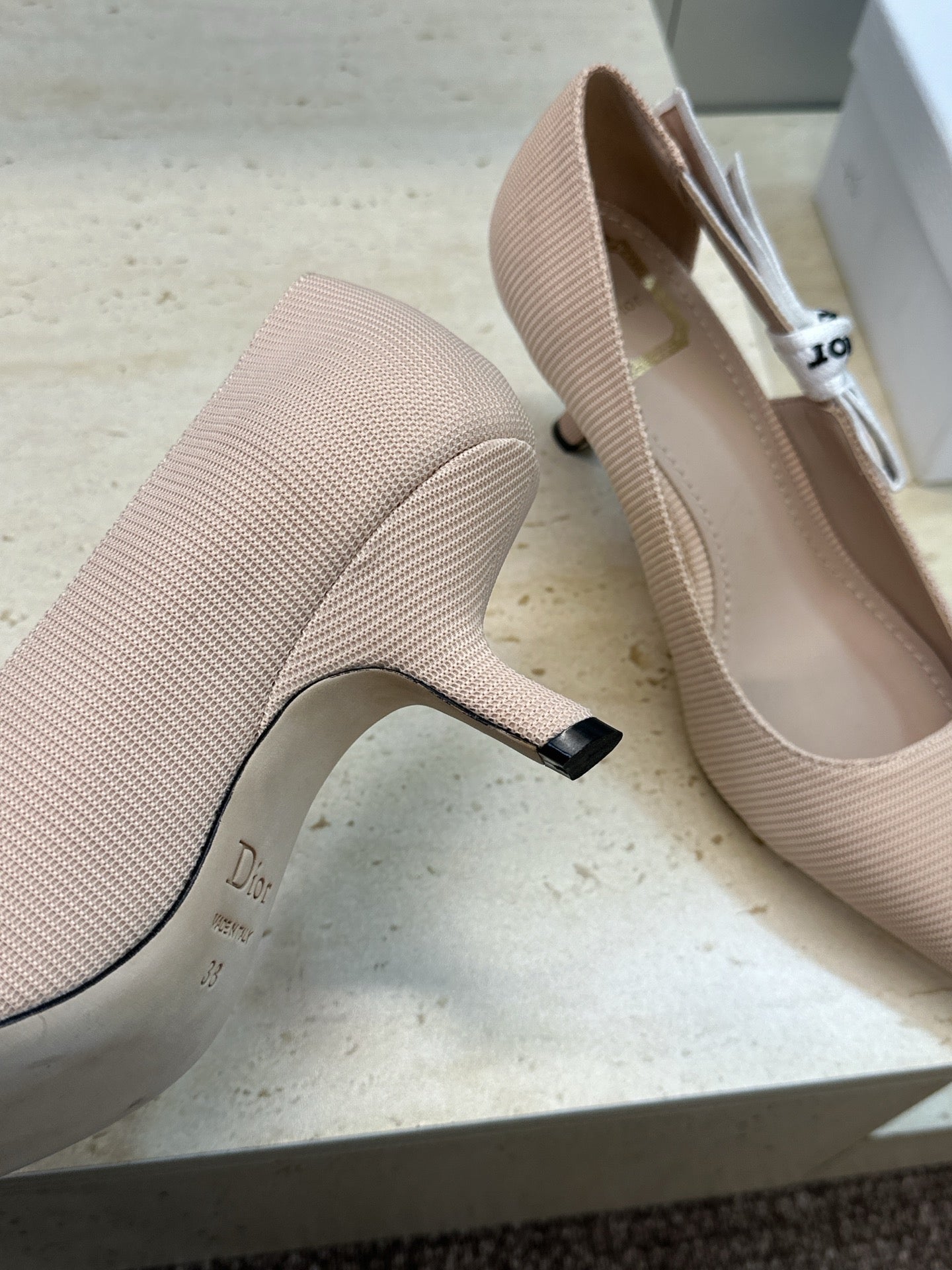 CD J'Adior Pump 6.5cm Beige Technical Fabric 633062