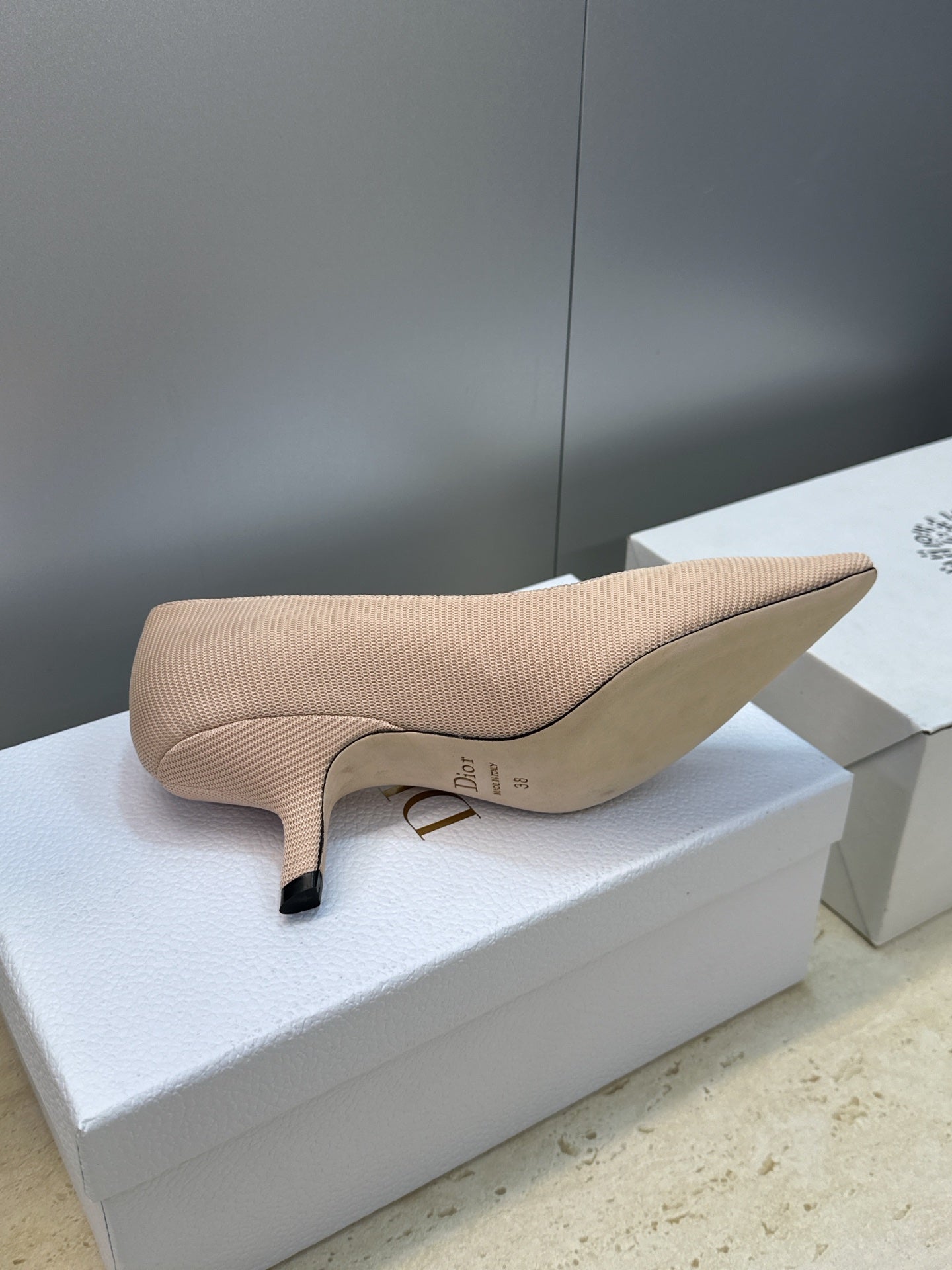 CD J'Adior Pump 6.5cm Beige Technical Fabric 633062