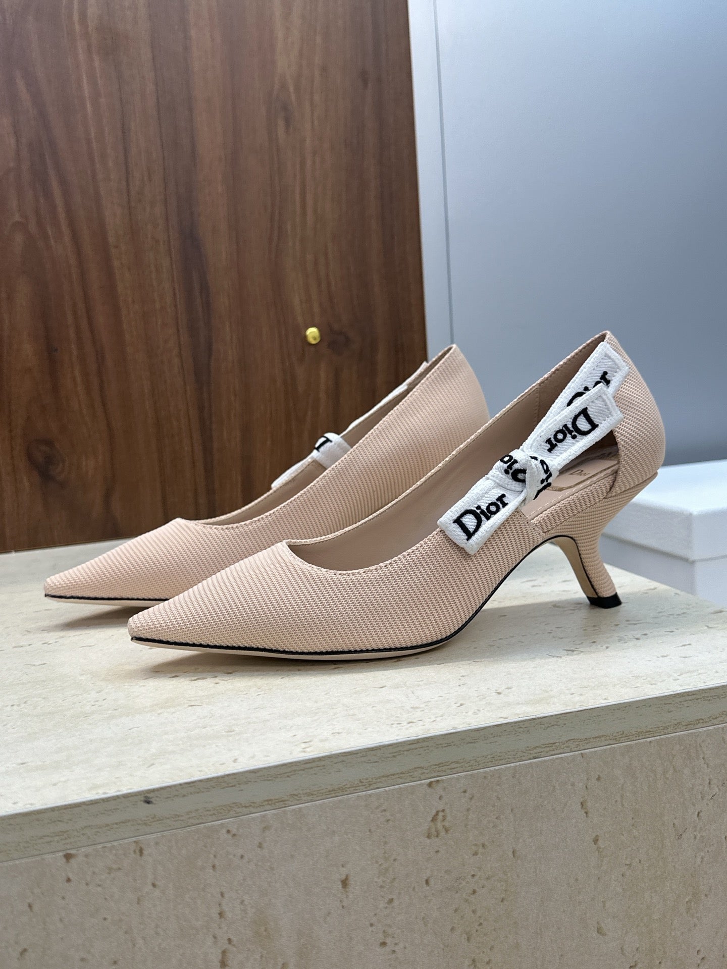 CD J'Adior Pump 6.5cm Beige Technical Fabric 633062