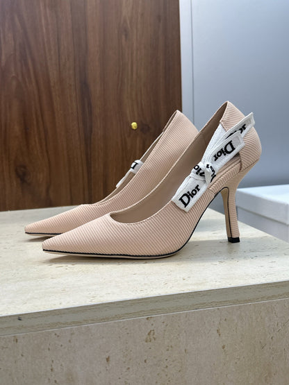 CD J'Adior Pump 9.5cm Beige Technical Fabric 633063