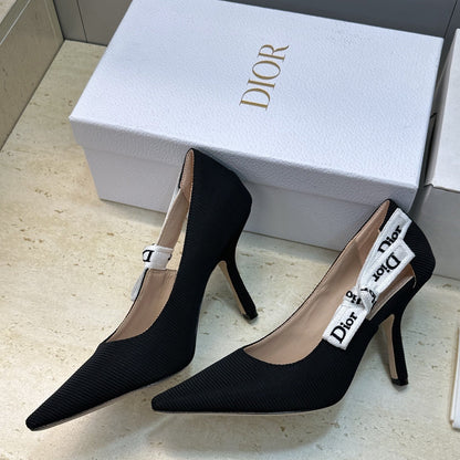 CD J'Adior Pump 9.5cm Black Technical Fabric